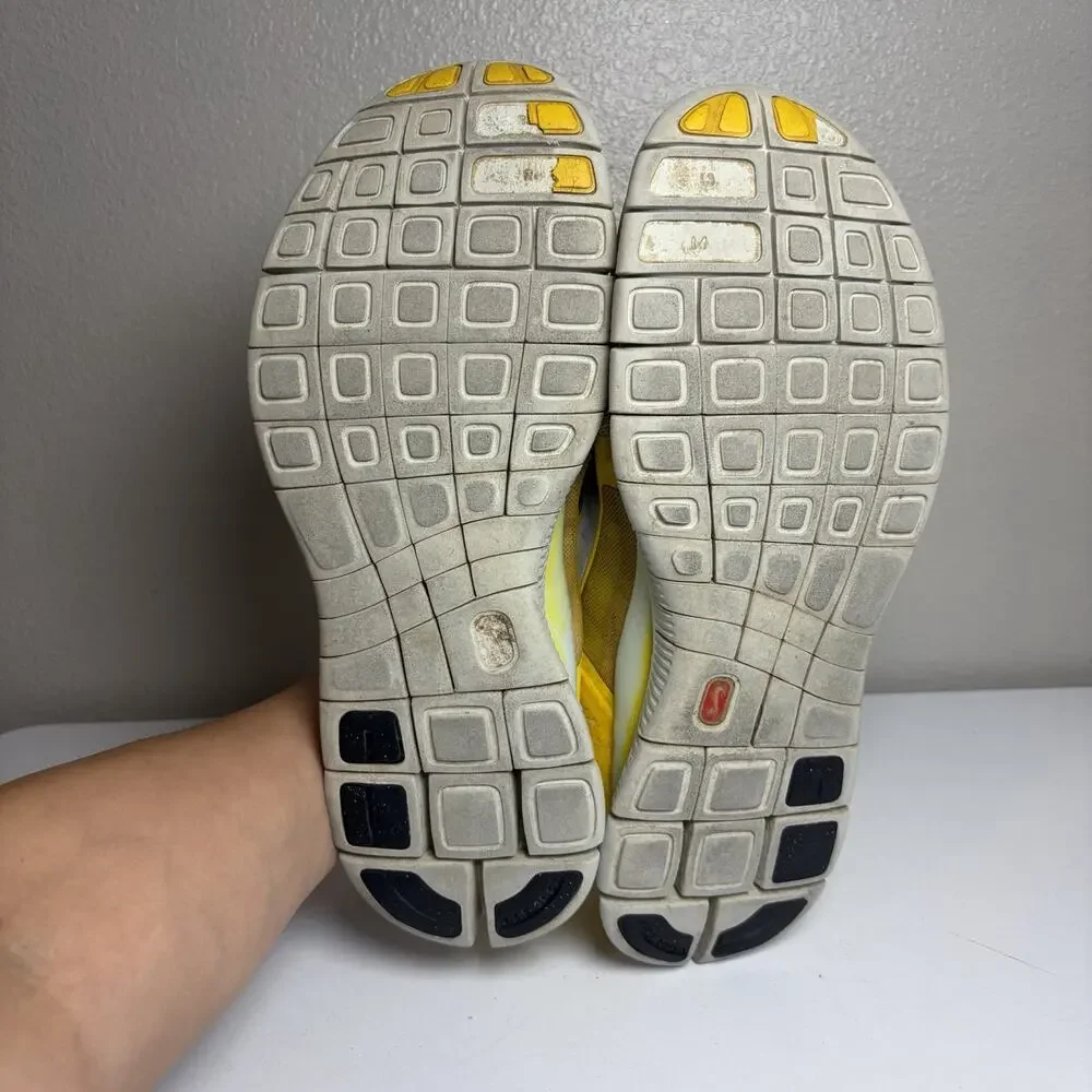 Nike Free Run+ 3 Shoes Mens Size 11.5 Yellow Mesh Running Sneakers 510642-706